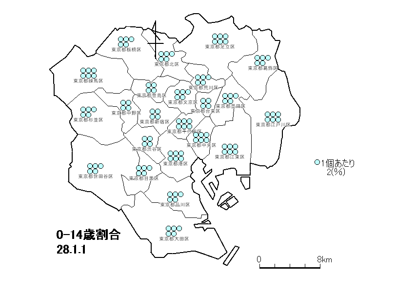 東京23区 マップでみる人口増減 合計特殊出生率 15 16 東京23区議会を考える